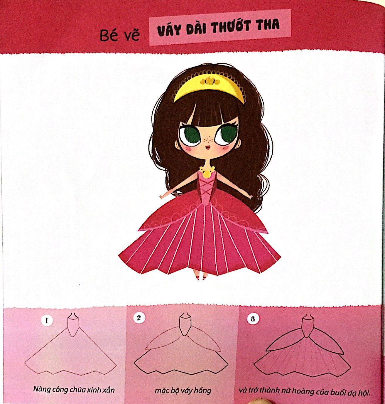 tay khéo tay xinh - bé vẽ công chúa (sách in mực thiên nhiên) - Ảnh 5
