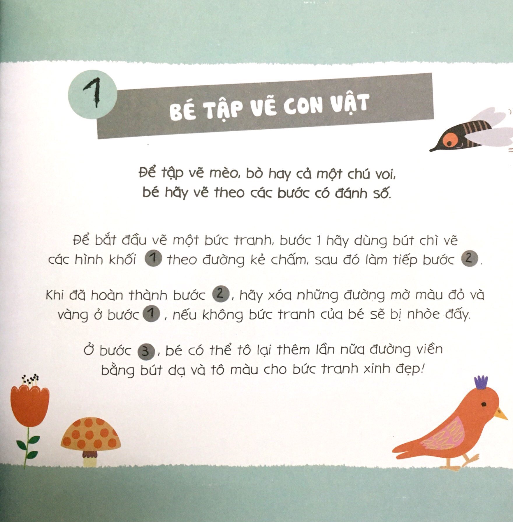 tay khéo tay xinh - bé vẽ muông thú - Ảnh 3