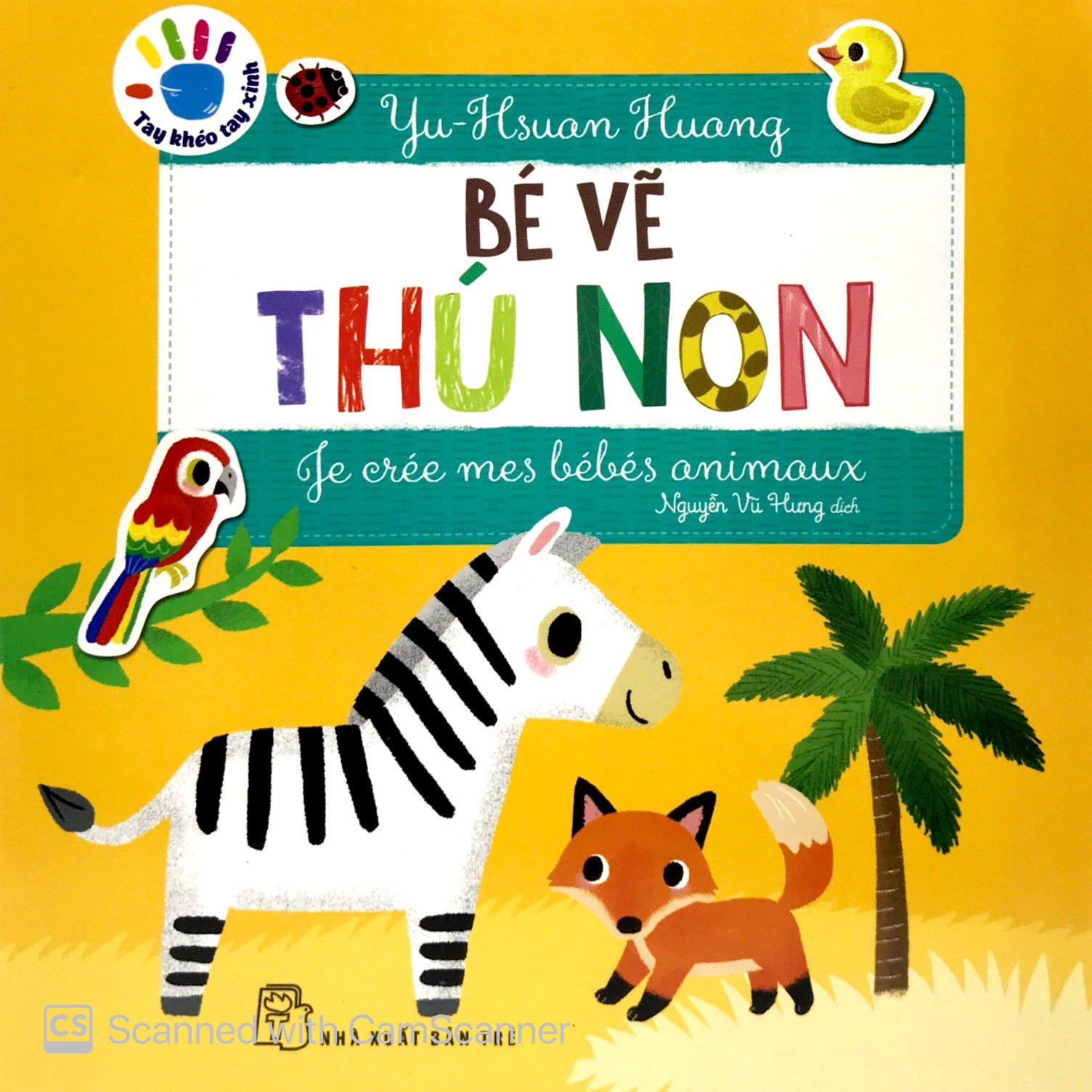 tay khéo tay xinh - bé vẽ thú non (sách in mực thiên nhiên) - Ảnh 3