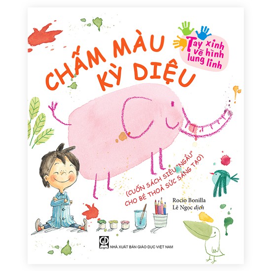 tay xinh vẽ hình lung linh - chấm màu kỳ diệu - Ảnh 2