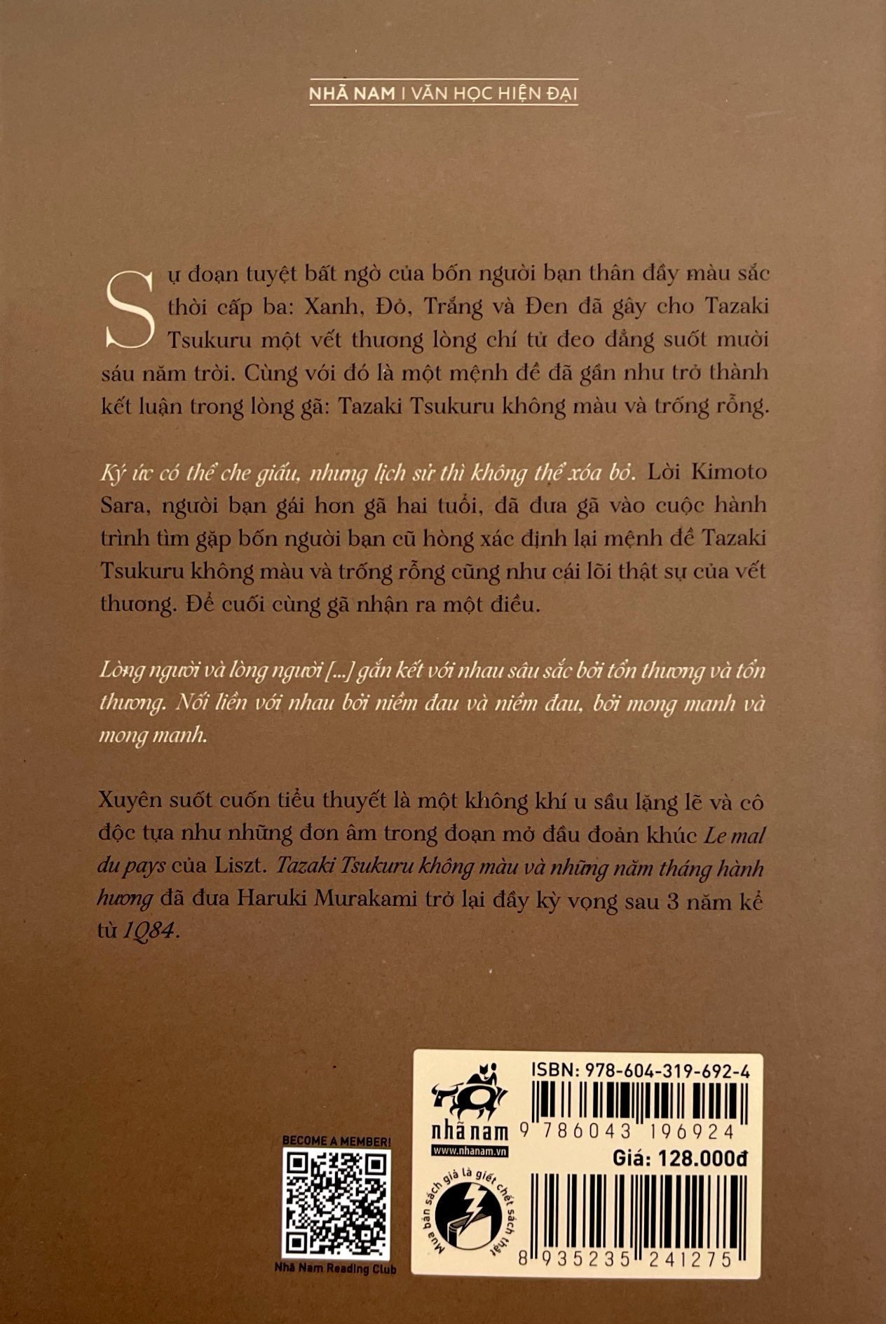 tazaki tsukuru không màu và những năm tháng hành hương (tái bản 2024) - Ảnh 8
