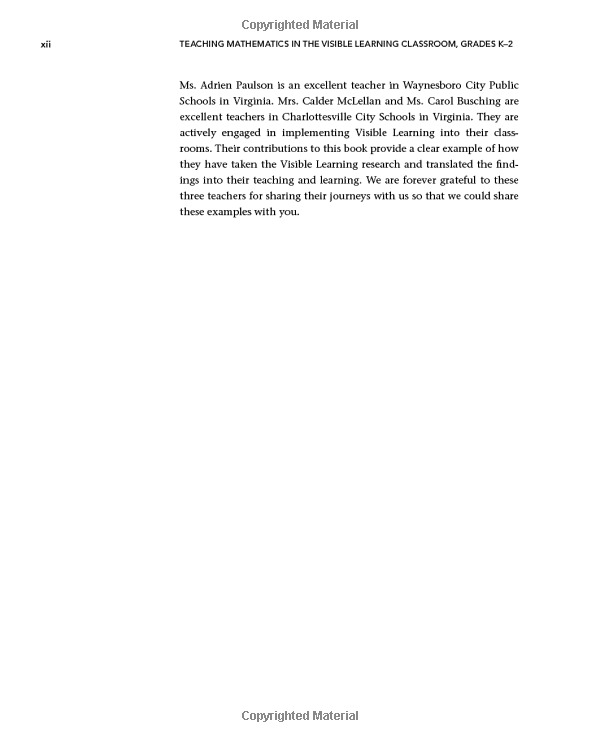 teaching mathematics in the visible learning classroom, grades k-2 (corwin mathematics series) - Ảnh 8