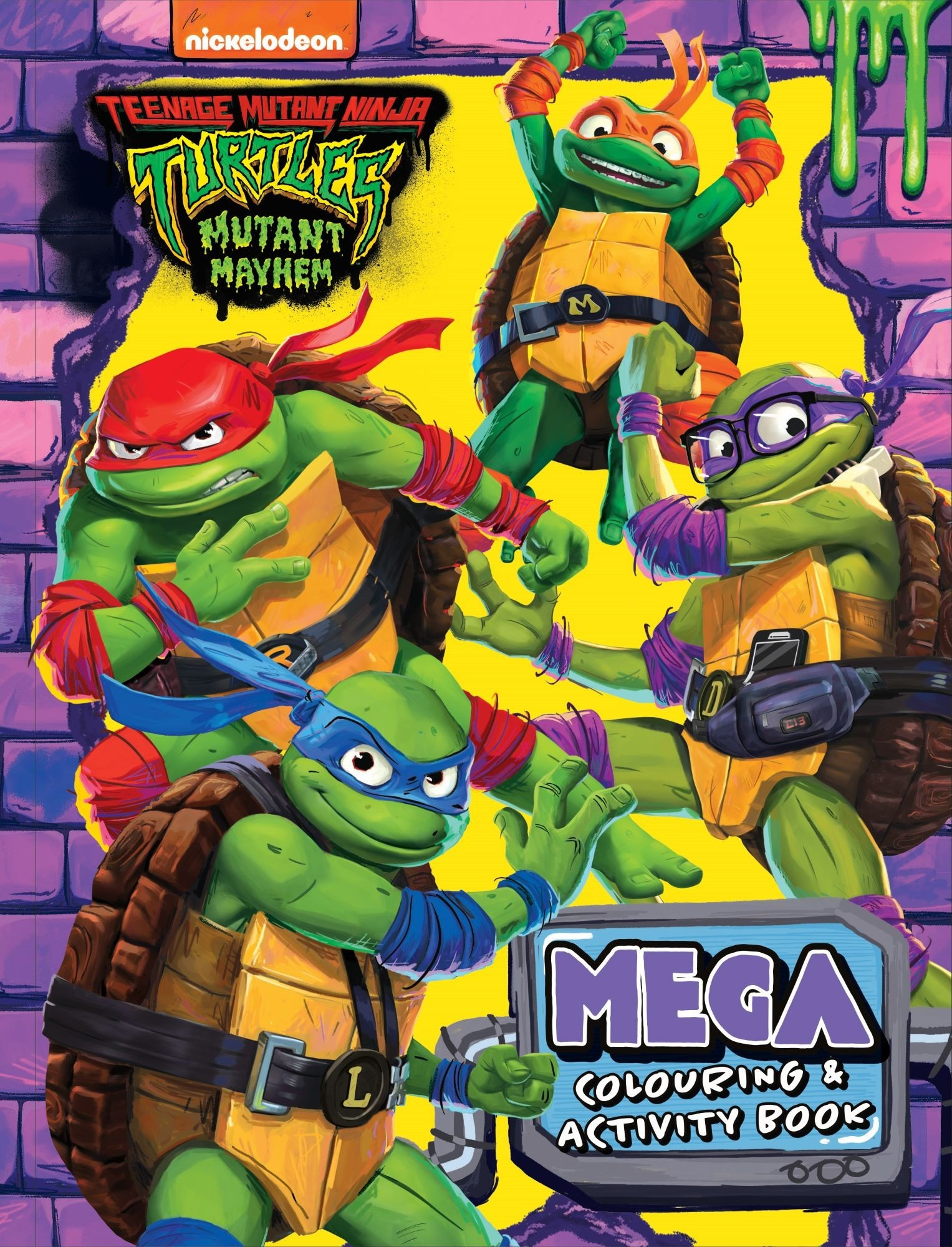 teenage mutant ninja turtles mutant mayhem - mega - colouring book & activity book - Ảnh 2