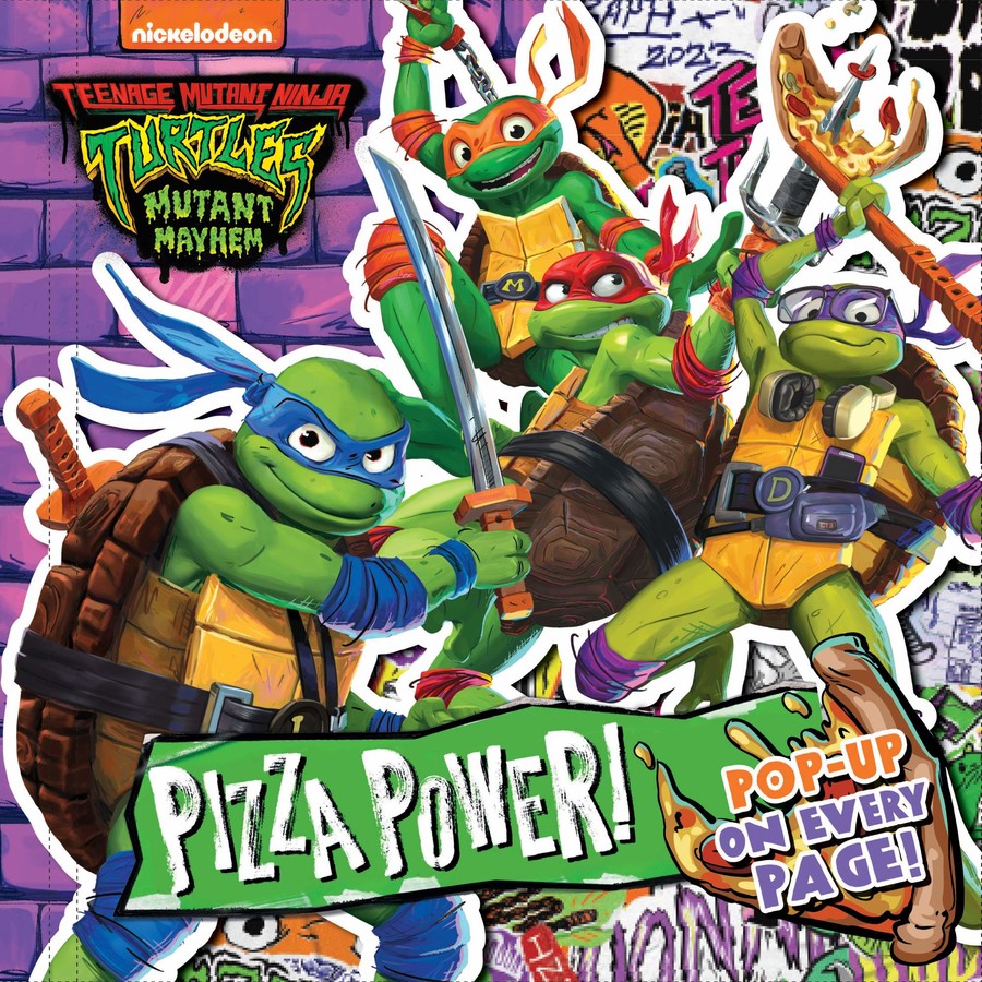teenage mutant ninja turtles pizza power - pop up book - Ảnh 2
