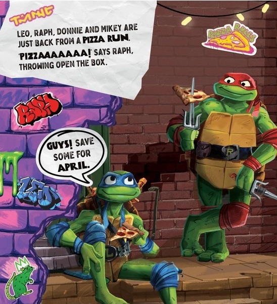 teenage mutant ninja turtles pizza power - pop up book - Ảnh 3