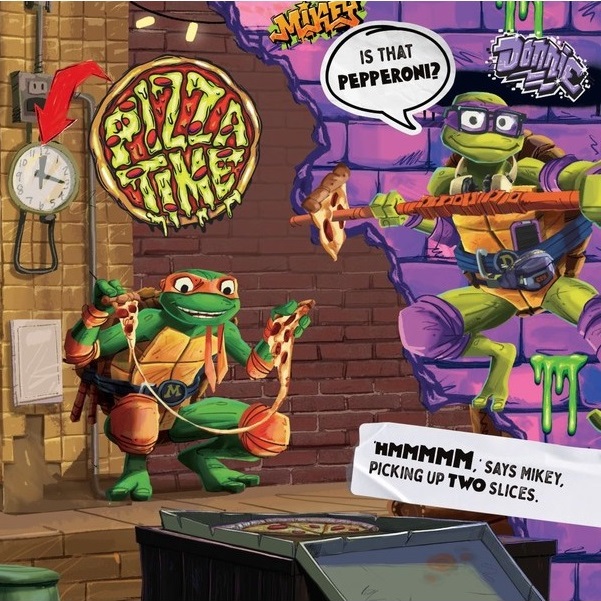 teenage mutant ninja turtles pizza power - pop up book - Ảnh 4