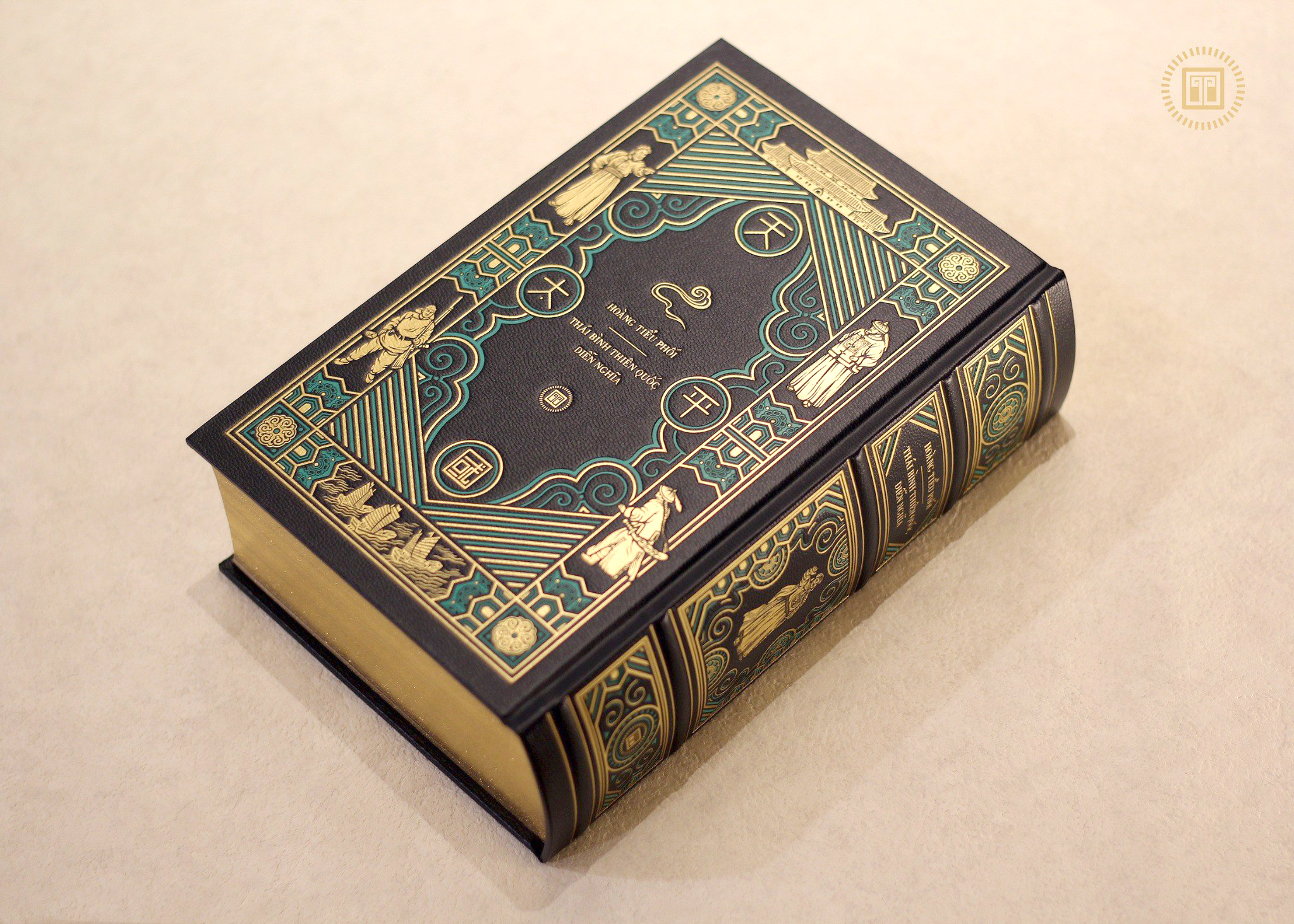 thái bình thiên quốc diễn nghĩa - ấn bản giới hạn - bìa da - Ảnh 3