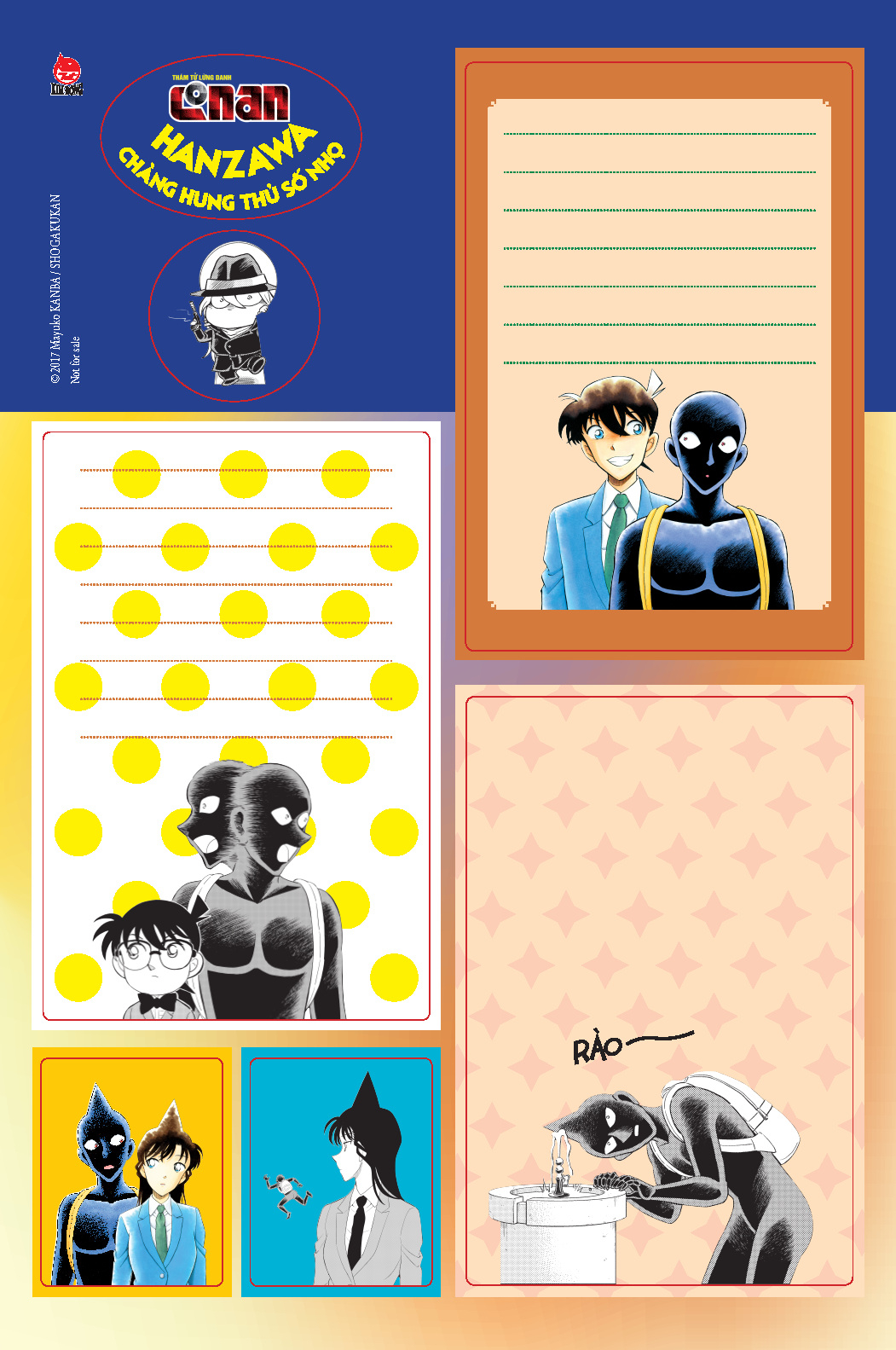 thám tử lừng danh conan - hanzawa - chàng hung thủ số nhọ - tập 7 - tặng kèm bảng sticker - Ảnh 4