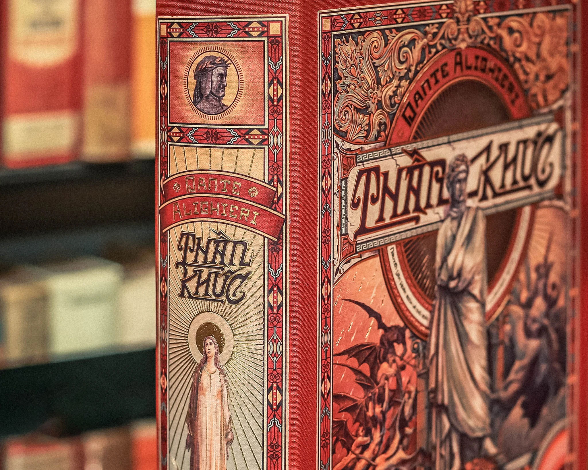 thần khúc - ấn bản giới hạn - bìa buckram - Ảnh 4