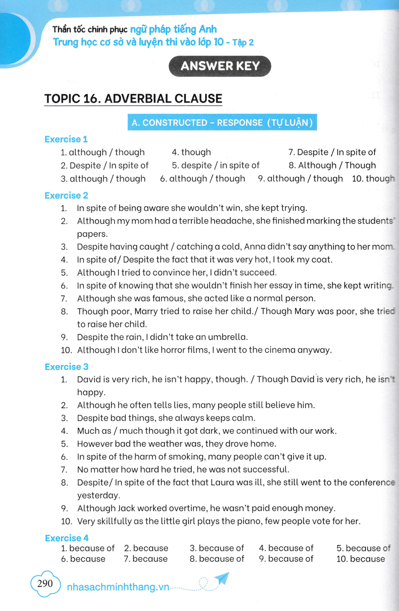 thần tốc chinh phục ngữ pháp tiếng anh trung học cơ sở và luyện thi vào lớp 10 tập 2 (cơ bản và nâng cao) - Ảnh 12