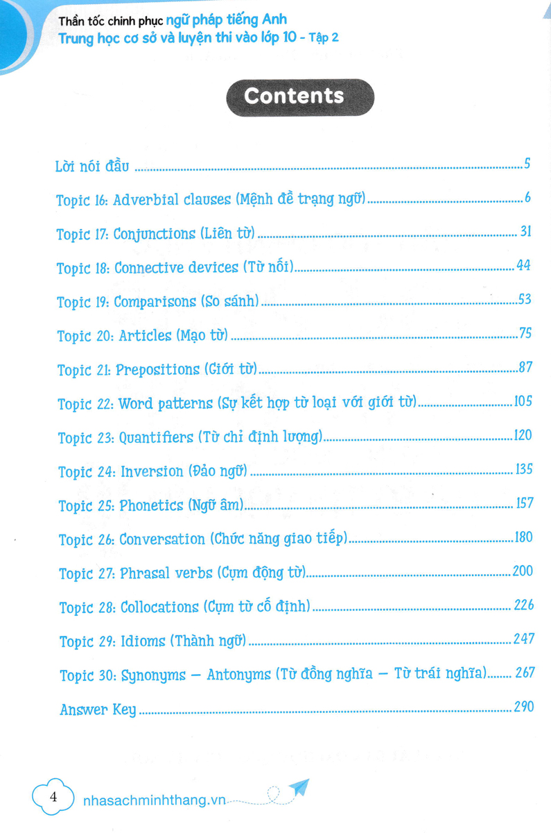 thần tốc chinh phục ngữ pháp tiếng anh trung học cơ sở và luyện thi vào lớp 10 tập 2 (cơ bản và nâng cao) - Ảnh 4