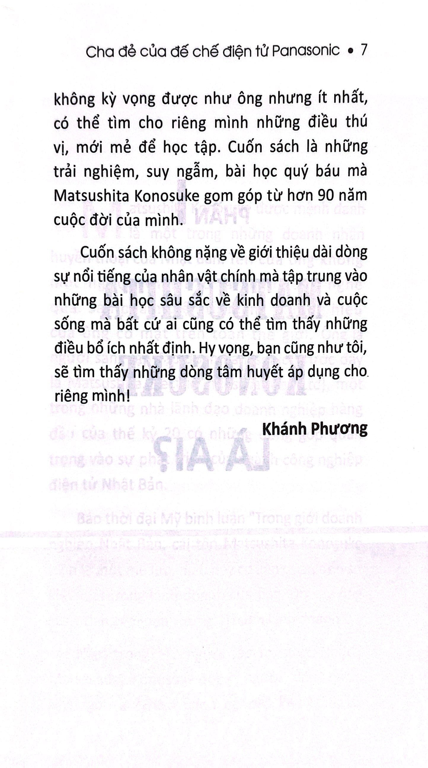 thánh kinh doanh matsushita konosuke - Ảnh 5