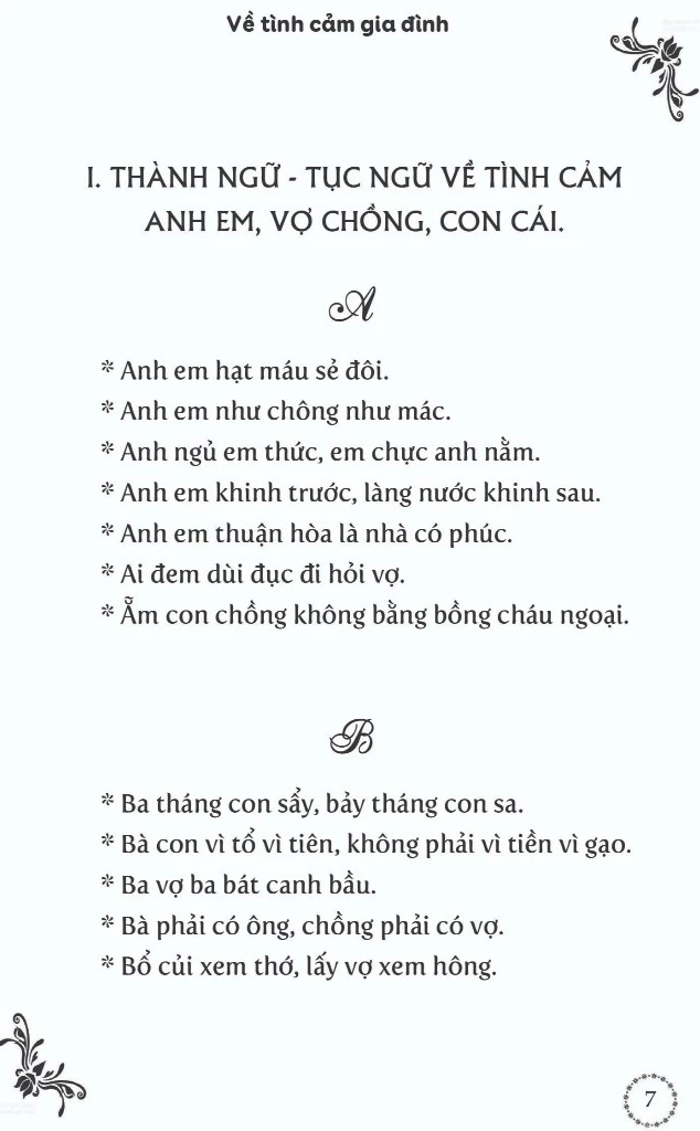 Thành Ngữ - Tục Ngữ - Ca Dao - Dân Ca Việt Nam Về Tình Cảm Gia Đình - Ảnh 4