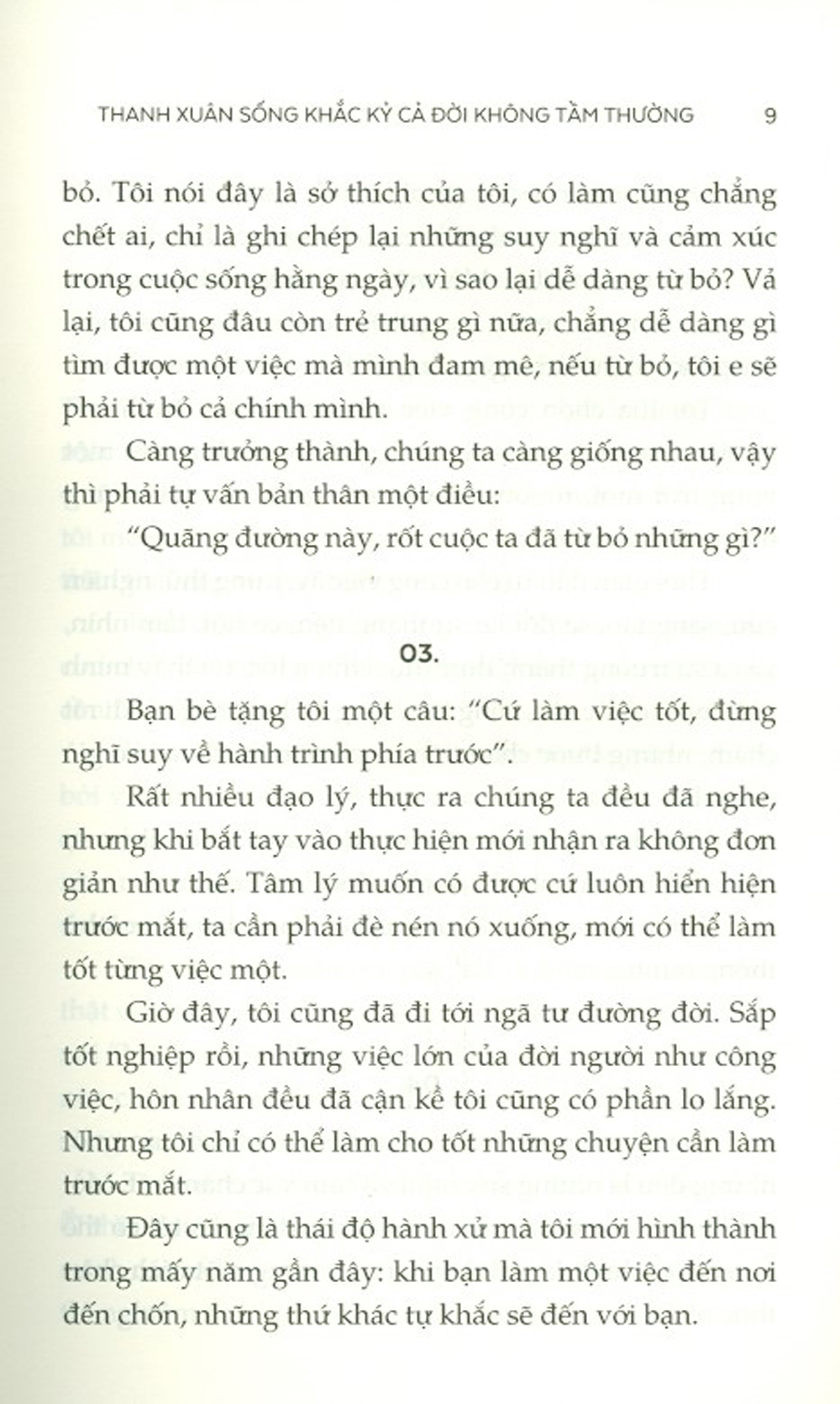 thanh xuân sống khắc kỷ cả đời không tầm thường - Ảnh 5