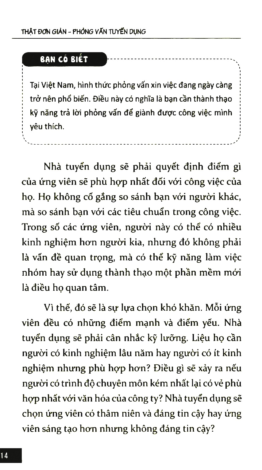 thật đơn giản - phỏng vấn tuyển dụng (tái bản 2018) - Ảnh 10