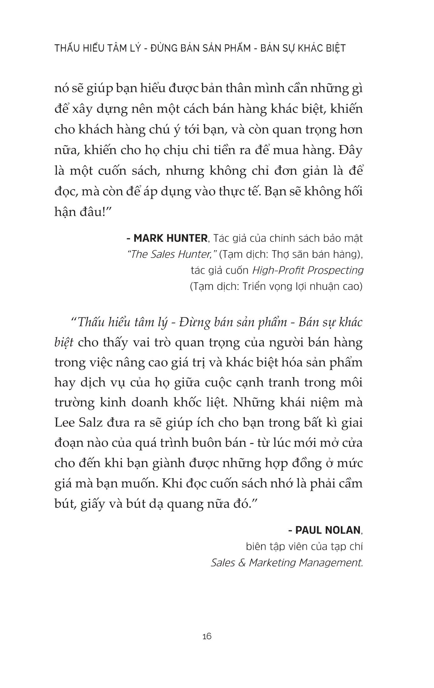 thấu hiểu tâm lý - đừng bán sản phẩm - bán sự khác biệt - Ảnh 12