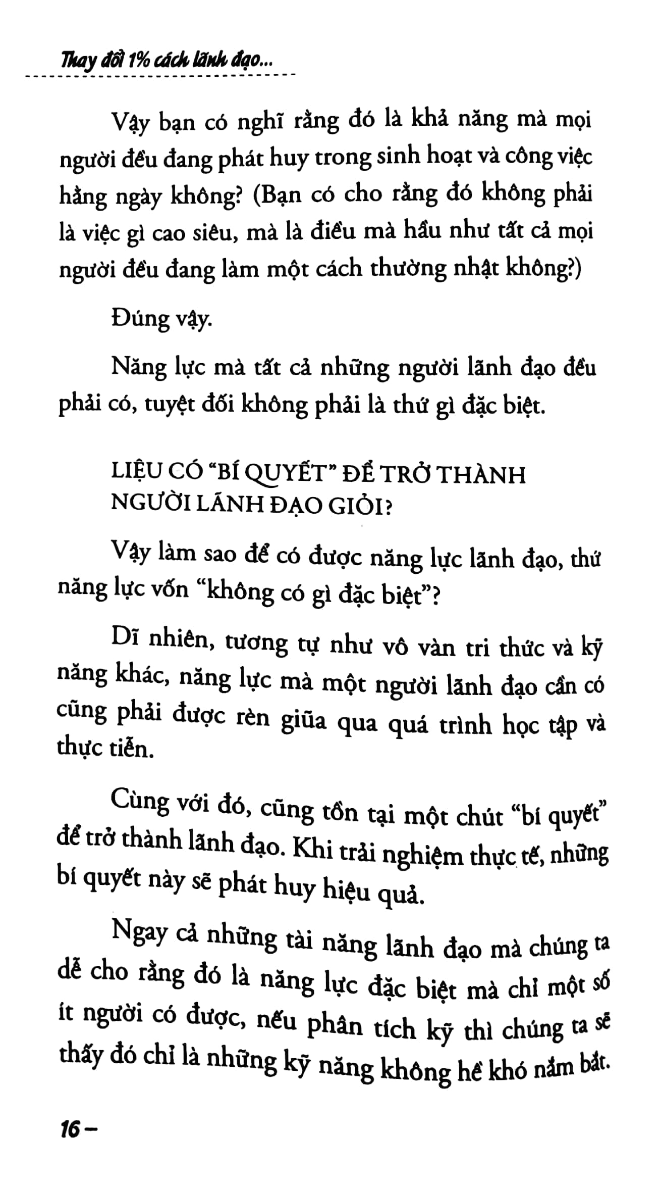 thay đổi 1% cách lãnh đạo - 99% đạt thành công - Ảnh 9