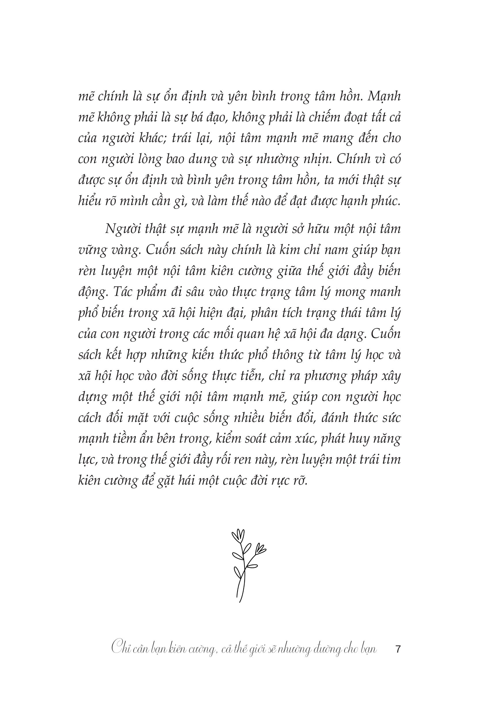 Thay Đổi Bản Thân, Làm Chủ Cuộc Đời - Chỉ Cần Bạn Kiên Cường Cả Thế Giới Sẽ Nhường Đường Cho Bạn - Ảnh 6