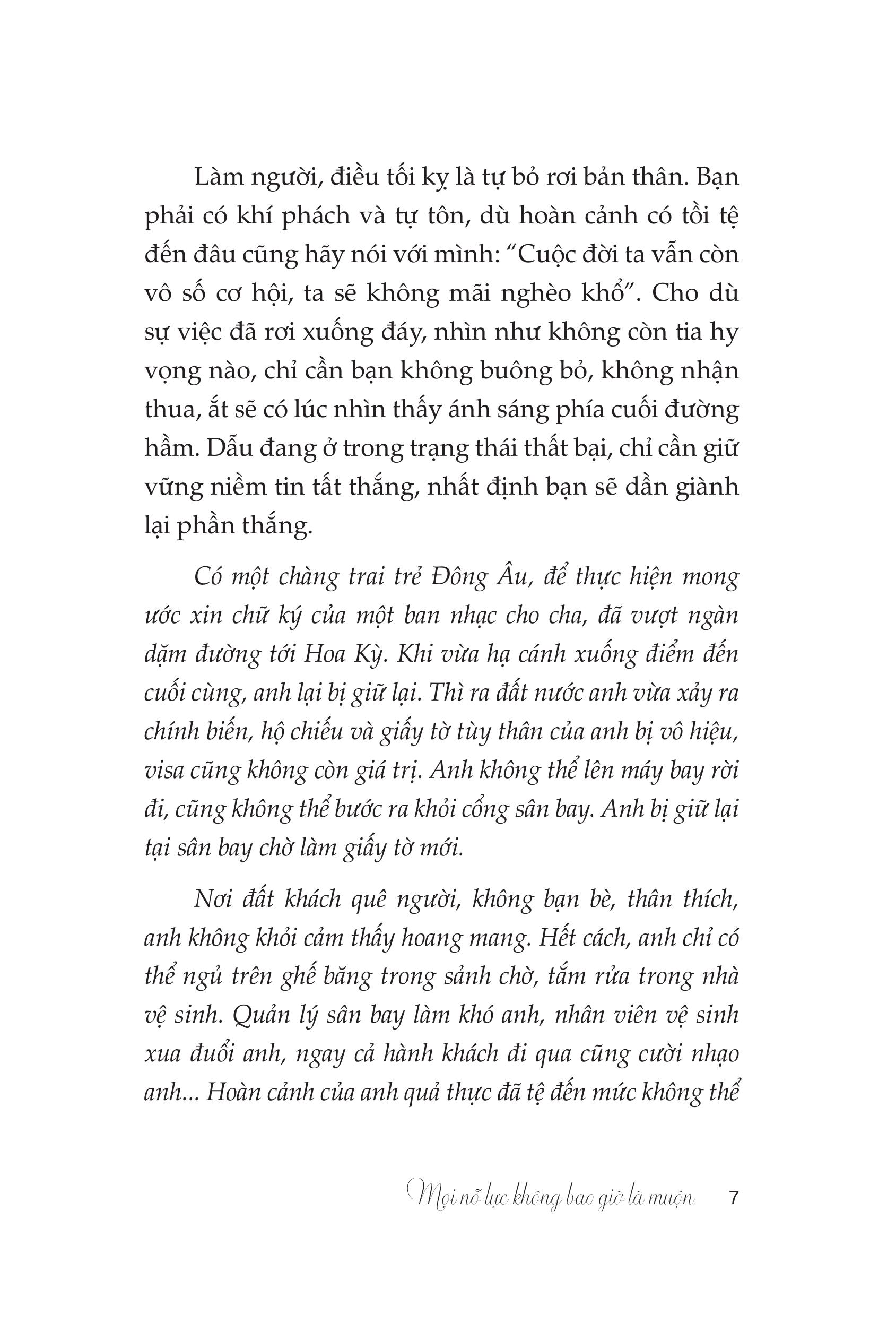 Thay Đổi Bản Thân, Làm Chủ Cuộc Đời - Mọi Nỗ Lực Không Bao Giờ Là Muộn - Ảnh 6