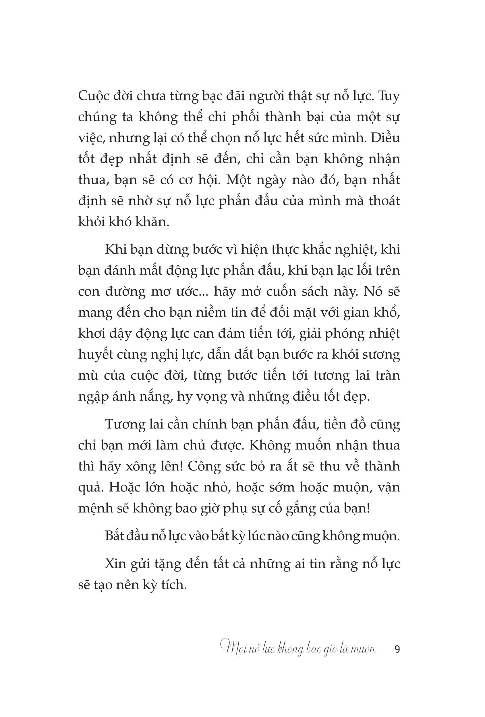 Thay Đổi Bản Thân, Làm Chủ Cuộc Đời - Mọi Nỗ Lực Không Bao Giờ Là Muộn - Ảnh 8