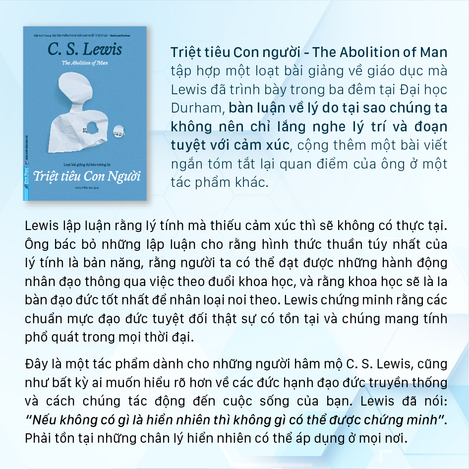 The Abolition Of Man - Triet Tieu Con Nguoi - Ảnh 4