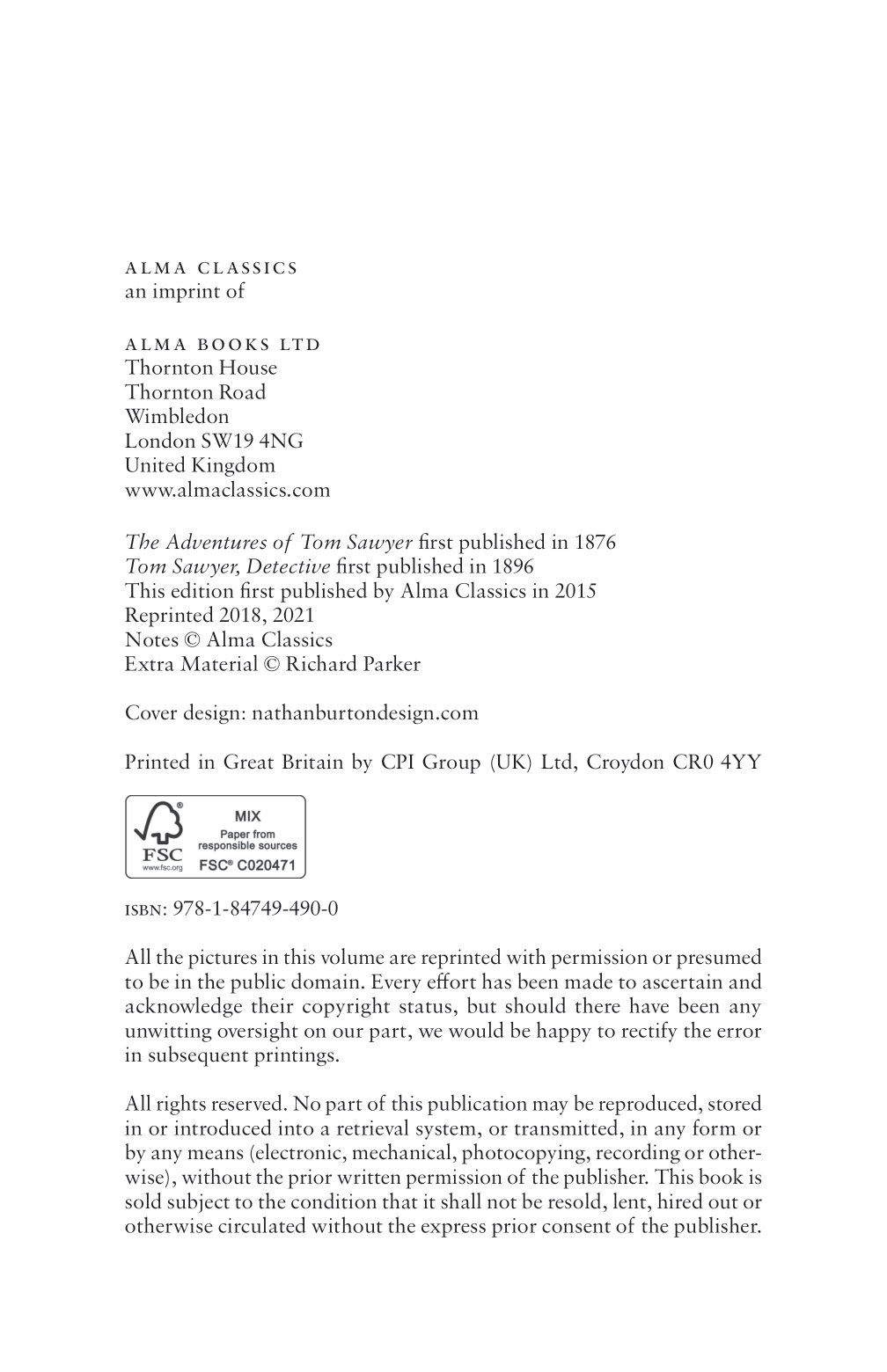 the adventures of tom sawyer and tom sawyer, detective (alma classics evergreens) - Ảnh 3