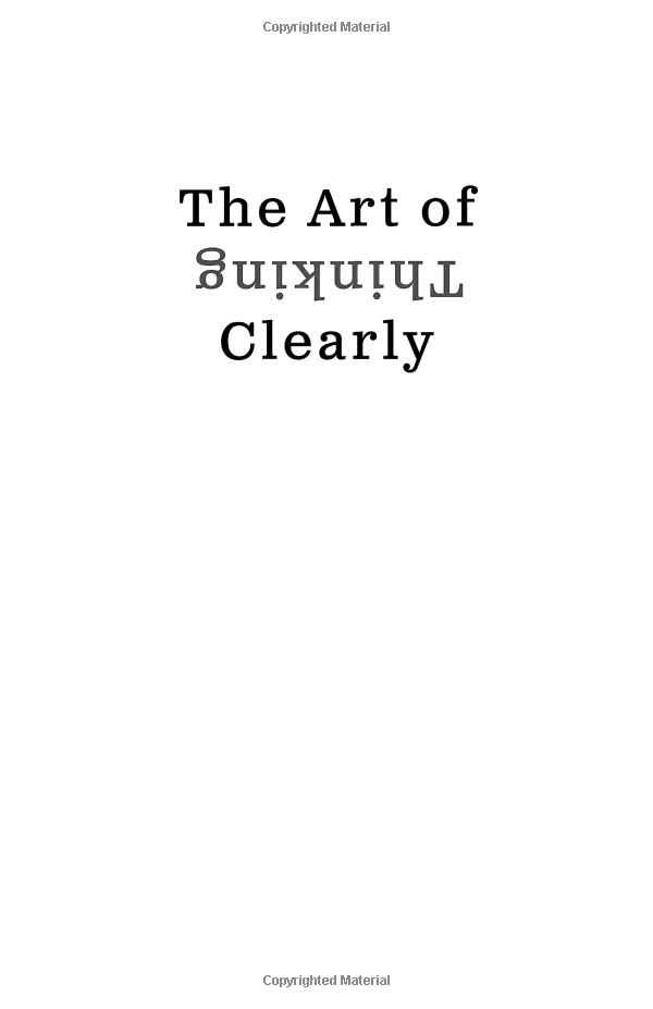 the art of thinking clearly - Ảnh 3