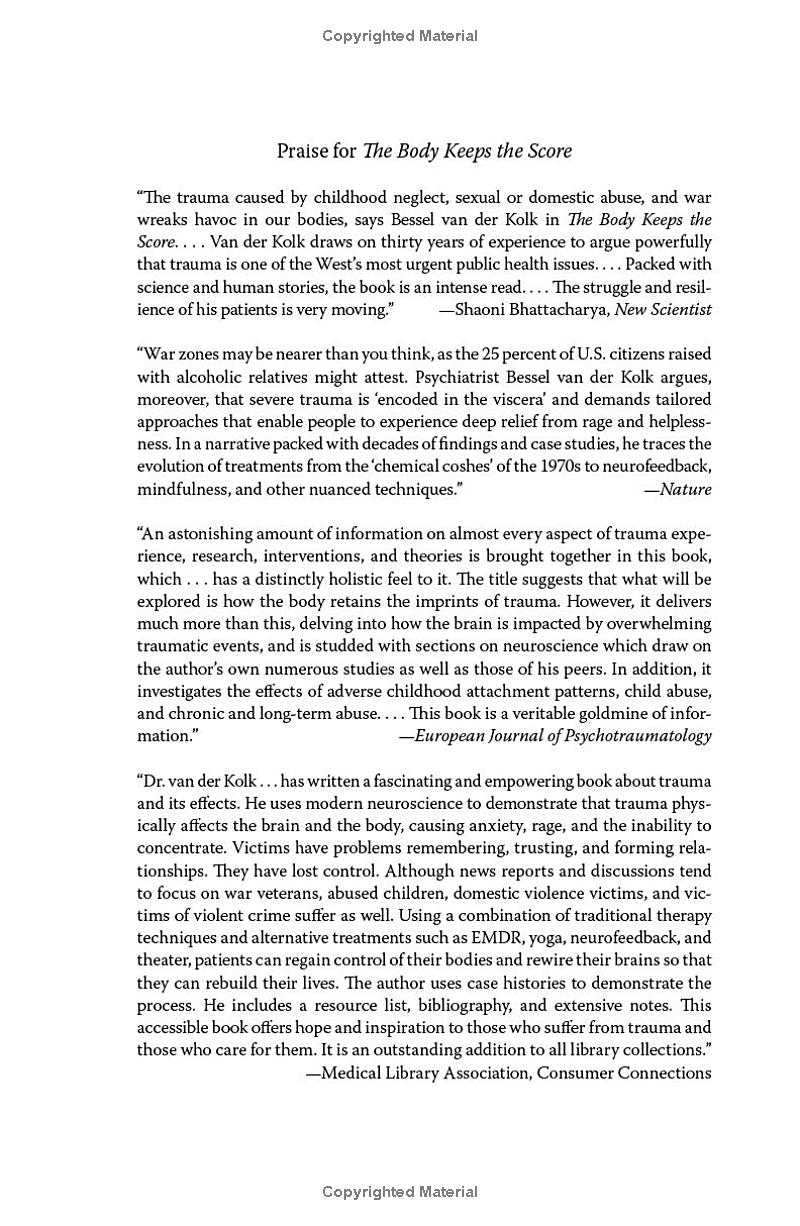 the body keeps the score: brain, mind, and body in the healing of trauma - Ảnh 3