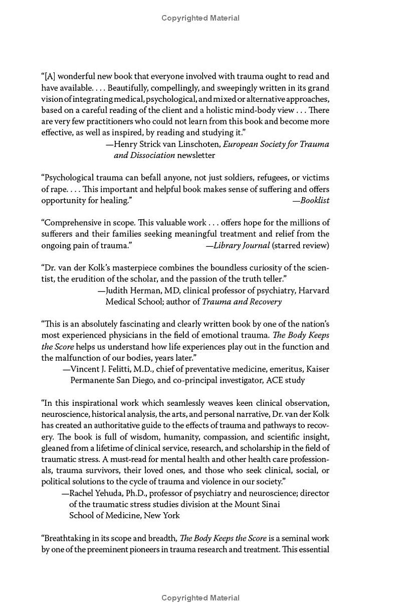 the body keeps the score: brain, mind, and body in the healing of trauma - Ảnh 4