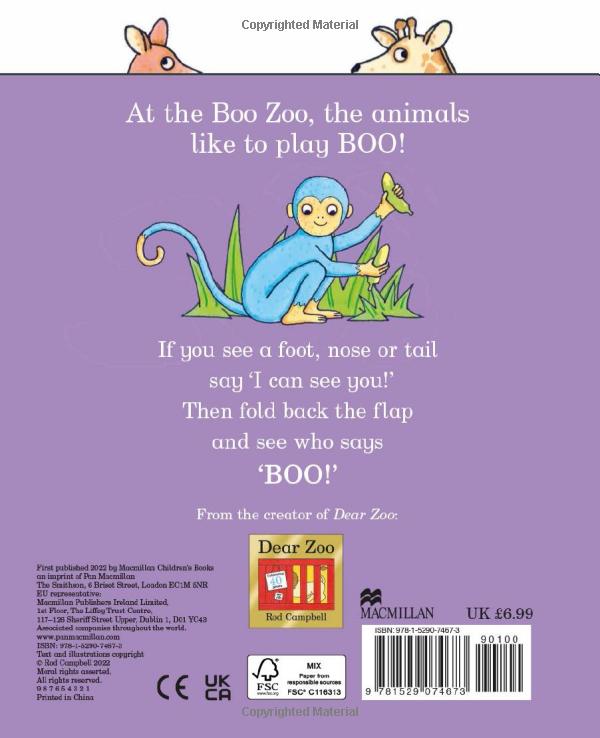 the boo zoo : a peekaboo lift the flap book - Ảnh 7