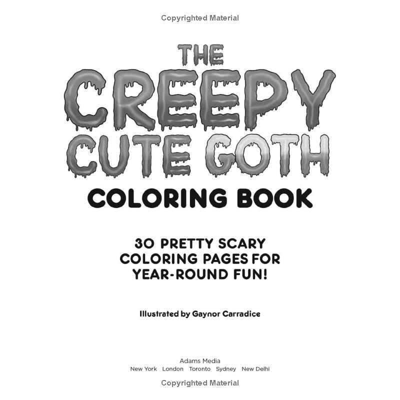 the creepy cute goth coloring book - Ảnh 3