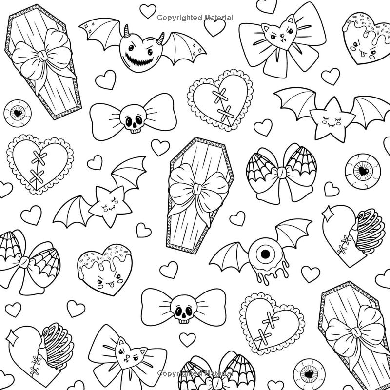 the creepy cute goth coloring book - Ảnh 7