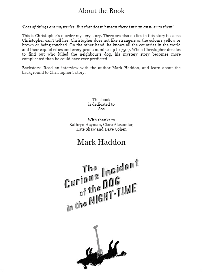 the curious incident of the dog in the night-time : vintage children's classics - Ảnh 5