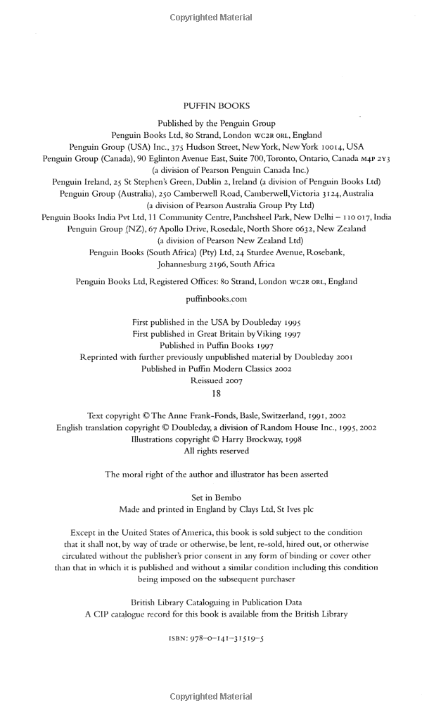 The Diary of a Young Girl. Anne Frank (Puffin Modern Classics) - Ảnh 15