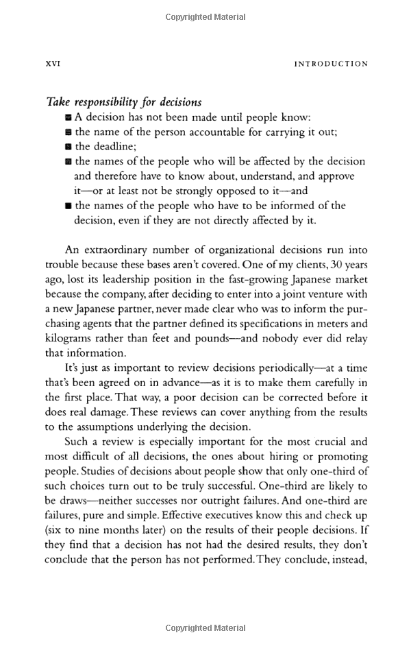 the effective executive : the definitive guide to getting the right things done - Ảnh 13