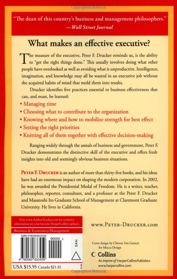 the effective executive : the definitive guide to getting the right things done - Ảnh 14