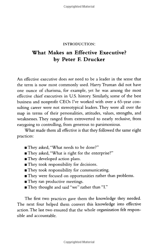 the effective executive : the definitive guide to getting the right things done - Ảnh 9