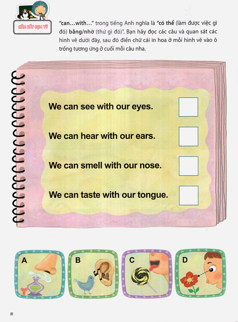 the five senses - năm giác quan -trình độ 1 (tập 5) - Ảnh 12