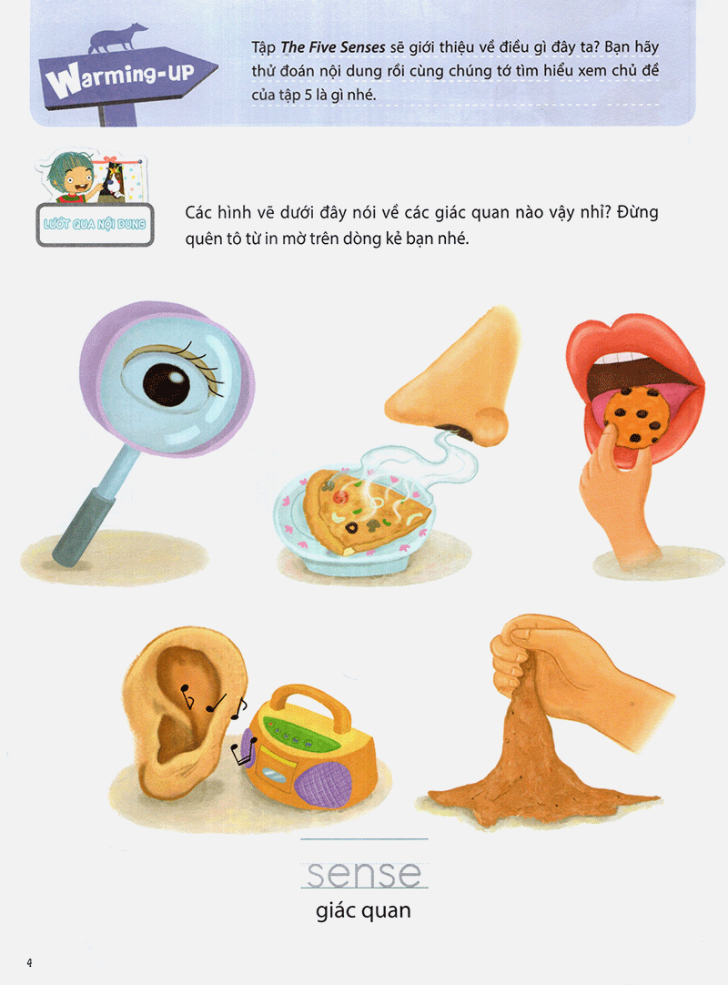 the five senses - năm giác quan -trình độ 1 (tập 5) - Ảnh 6