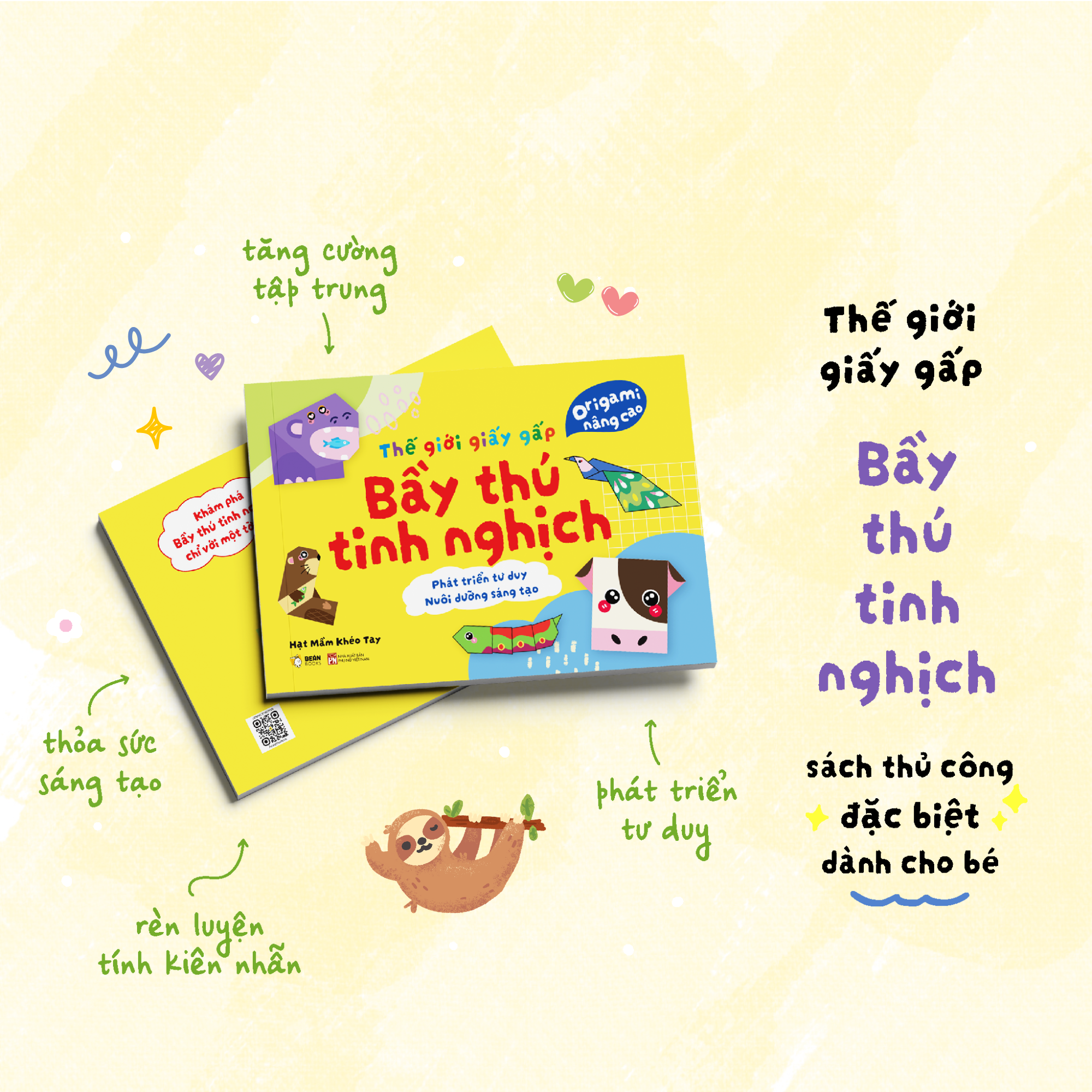 Thế Giới Giấy Gấp - Origami Cho Bé - Bầy Thú Tinh Nghịch - Ảnh 3