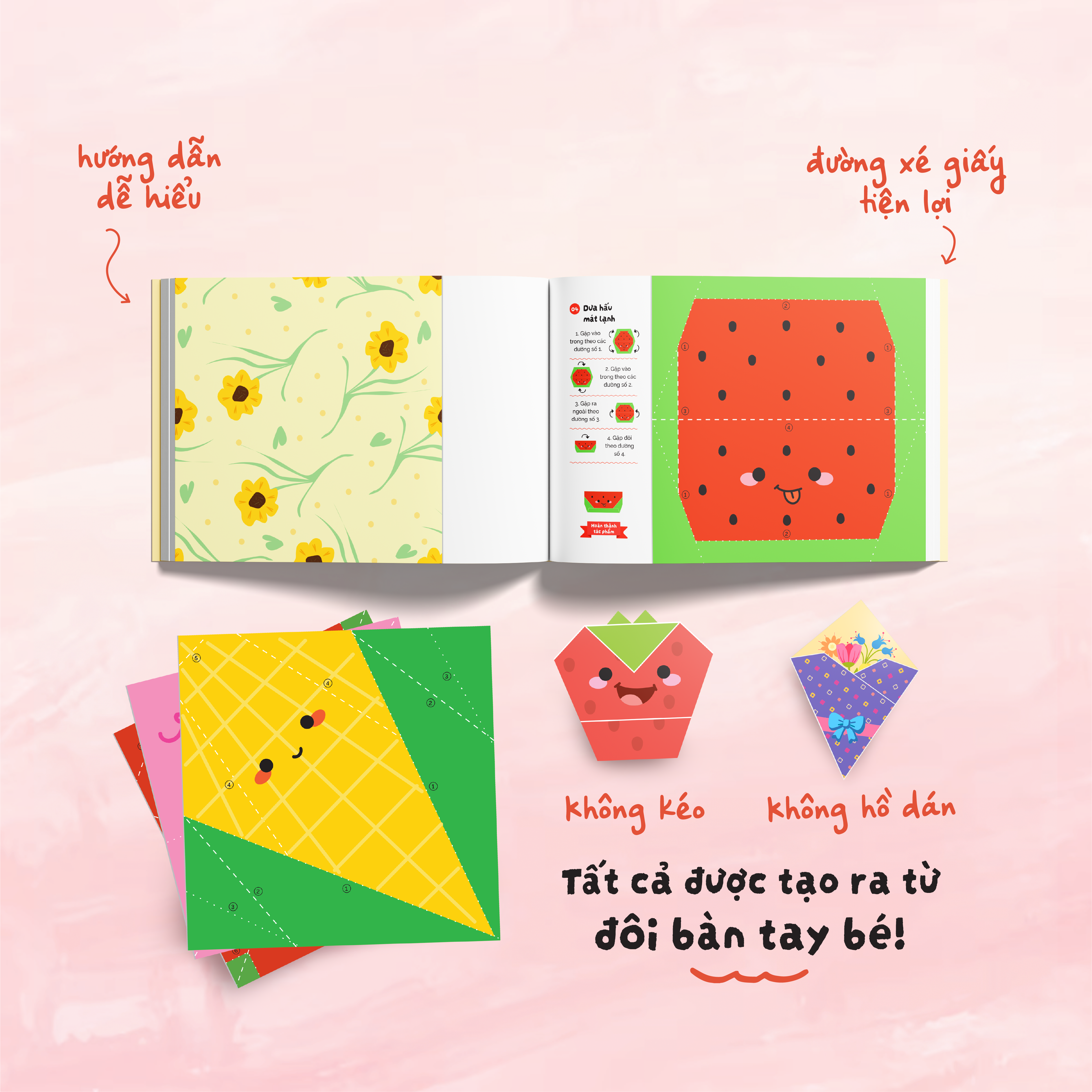 The Gioi Giay Gap - Origami Cho Be - Vuon Cay Ngo Nghinh - Ảnh 4