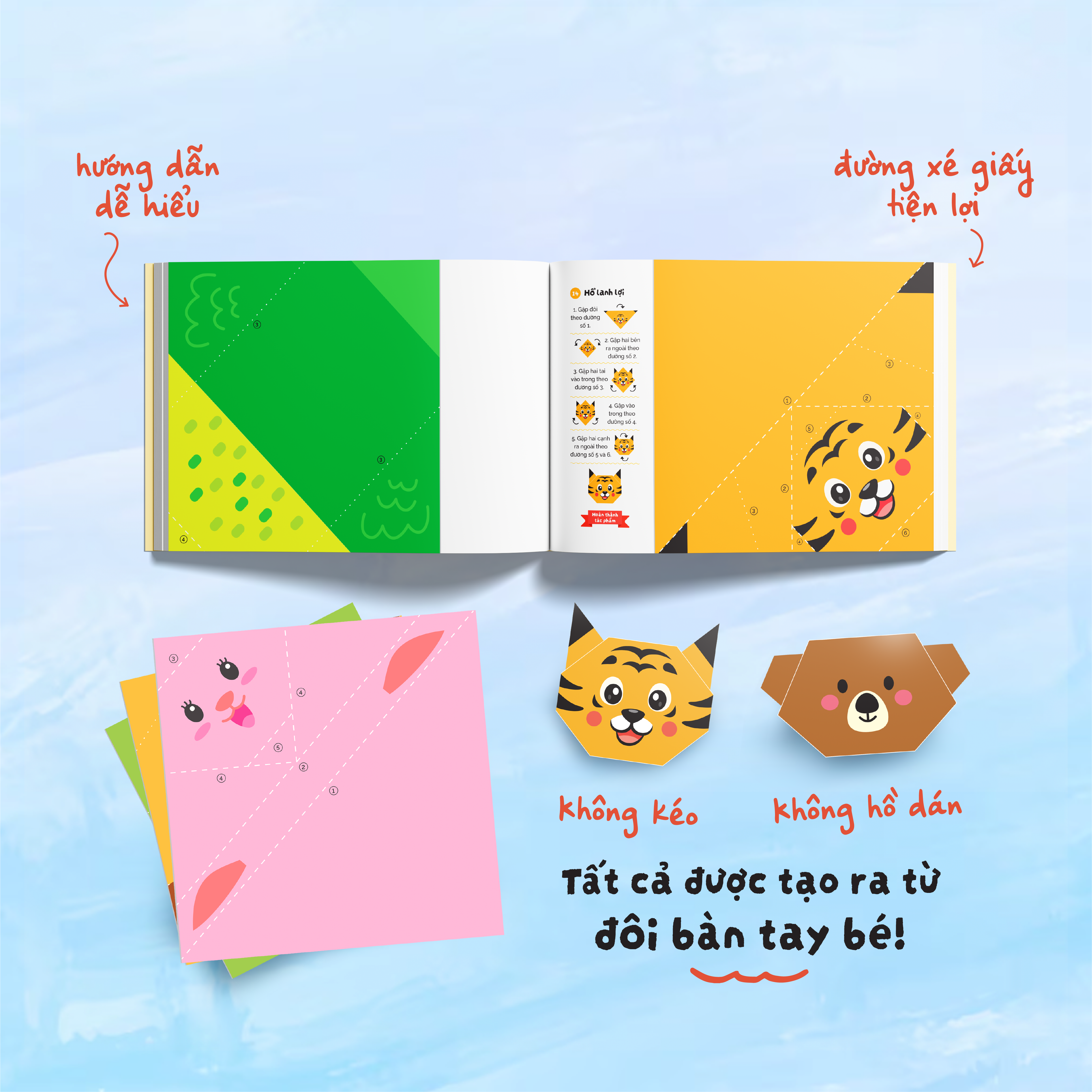 Thế Giới Giấy Gấp - Origami Cho Bé - Vườn Thú Vui Nhộn - Ảnh 4