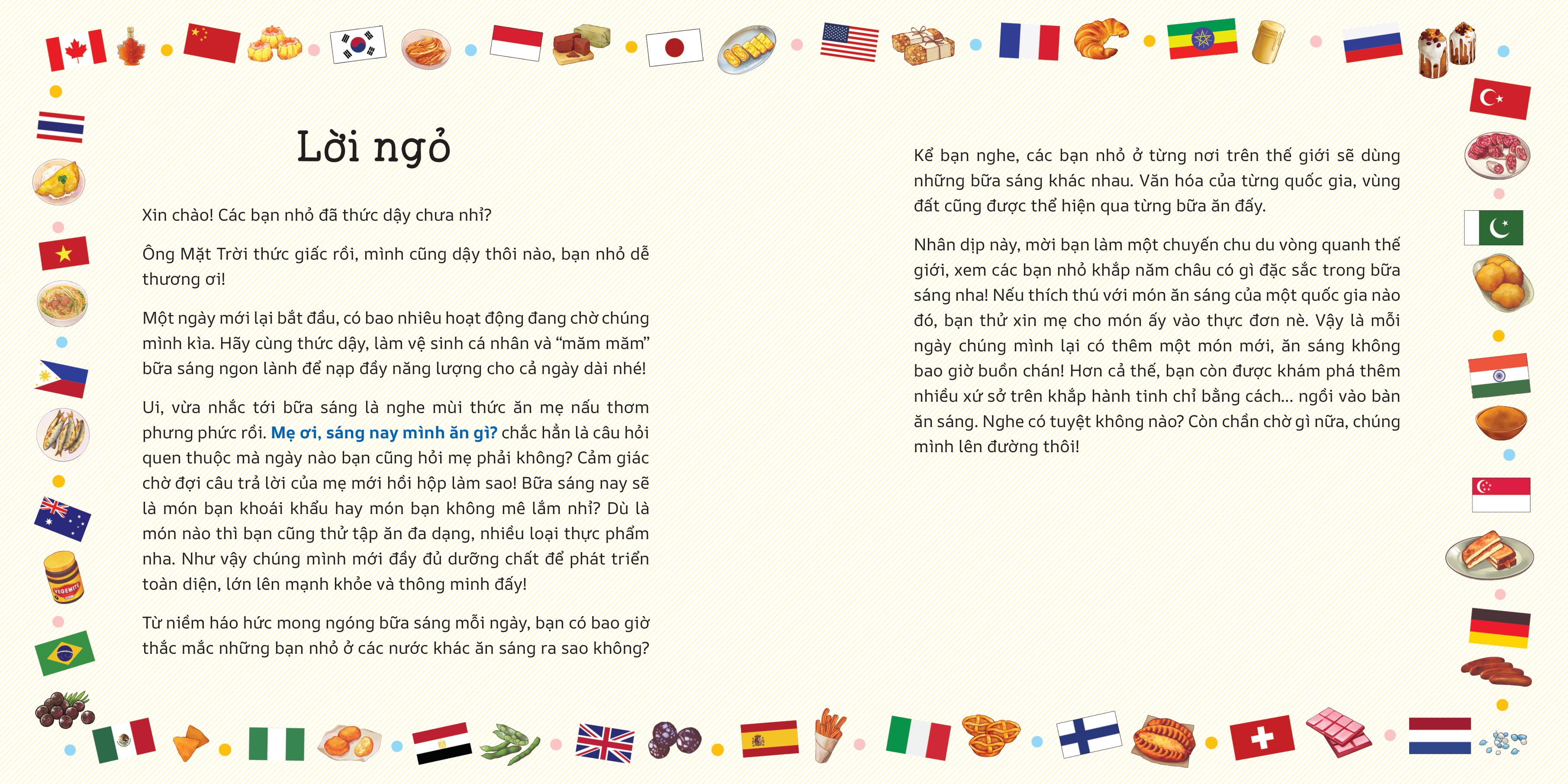 thế giới lớn trong bàn tay nhỏ - mẹ ơi, sáng nay mình ăn gì? - Ảnh 3