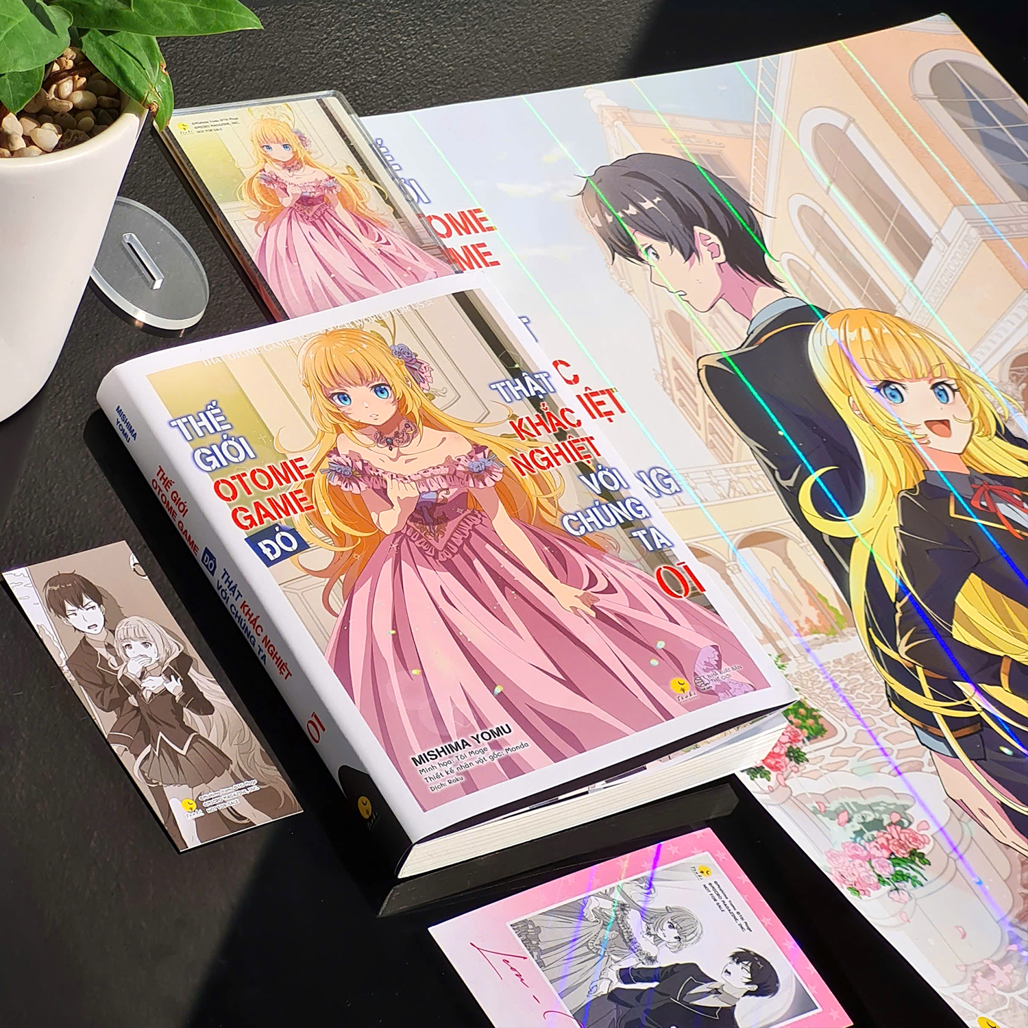 The Gioi Otome Game Do That Khac Nghiet Voi Chung Ta - Tap 1 - Ban Dac Biet - Tang Kem Bookmark + Polaroid Hologram + Poster Hologram + Standee Acrylic - Ảnh 4