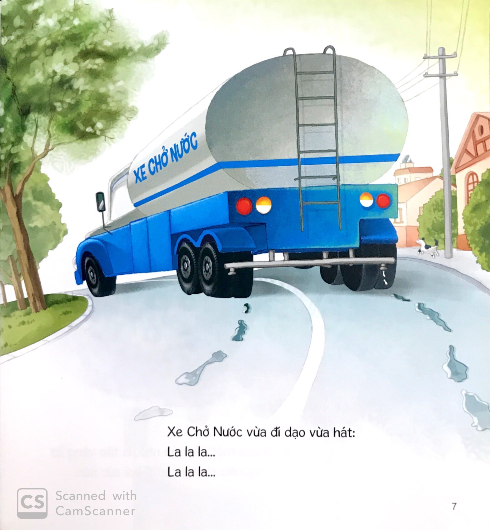 thế giới xe công trình - xe chở nước đáng mến (tái bản 2019) - Ảnh 9