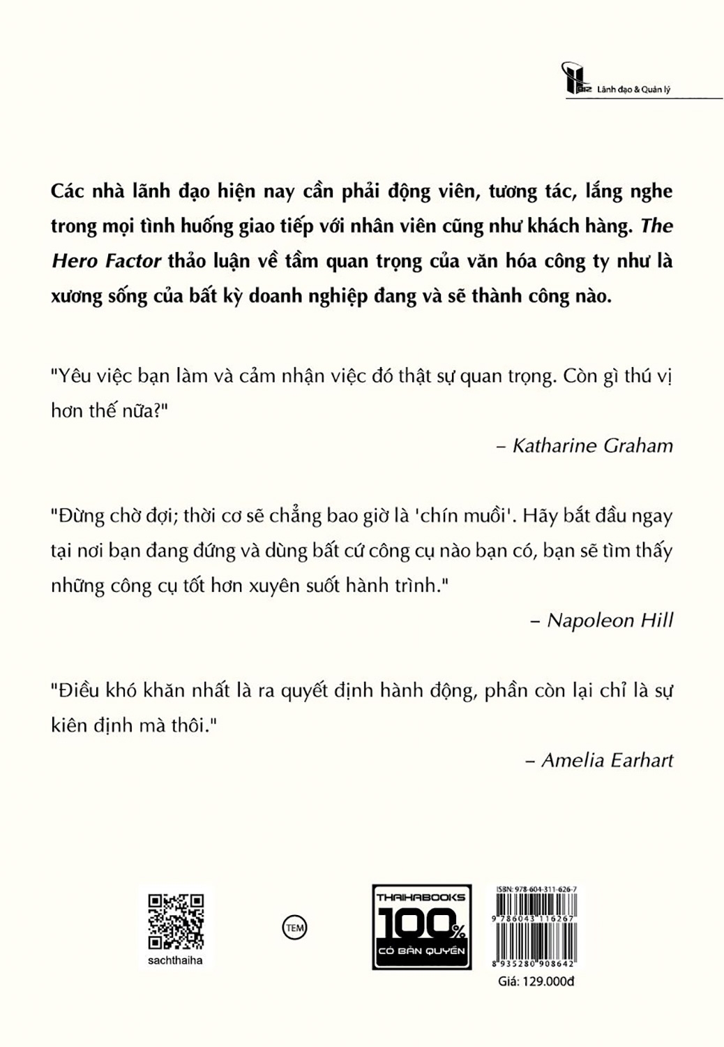 the hero factor - các nhà lãnh đạo vĩ đại thay đổi tổ chức và tạo nên văn hóa - Ảnh 3