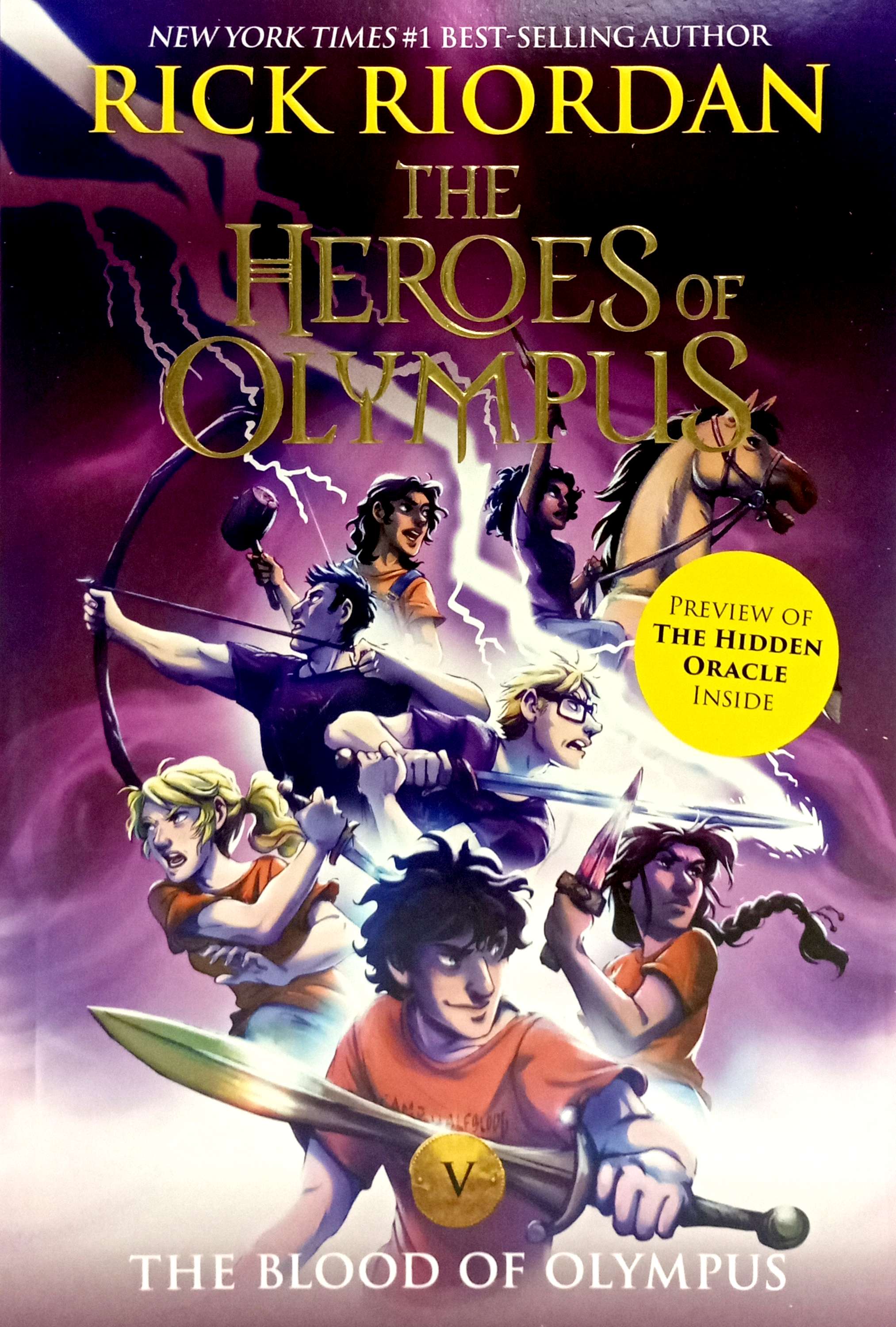 the heroes of olympus 5: blood of olympus (new cover) - Ảnh 2