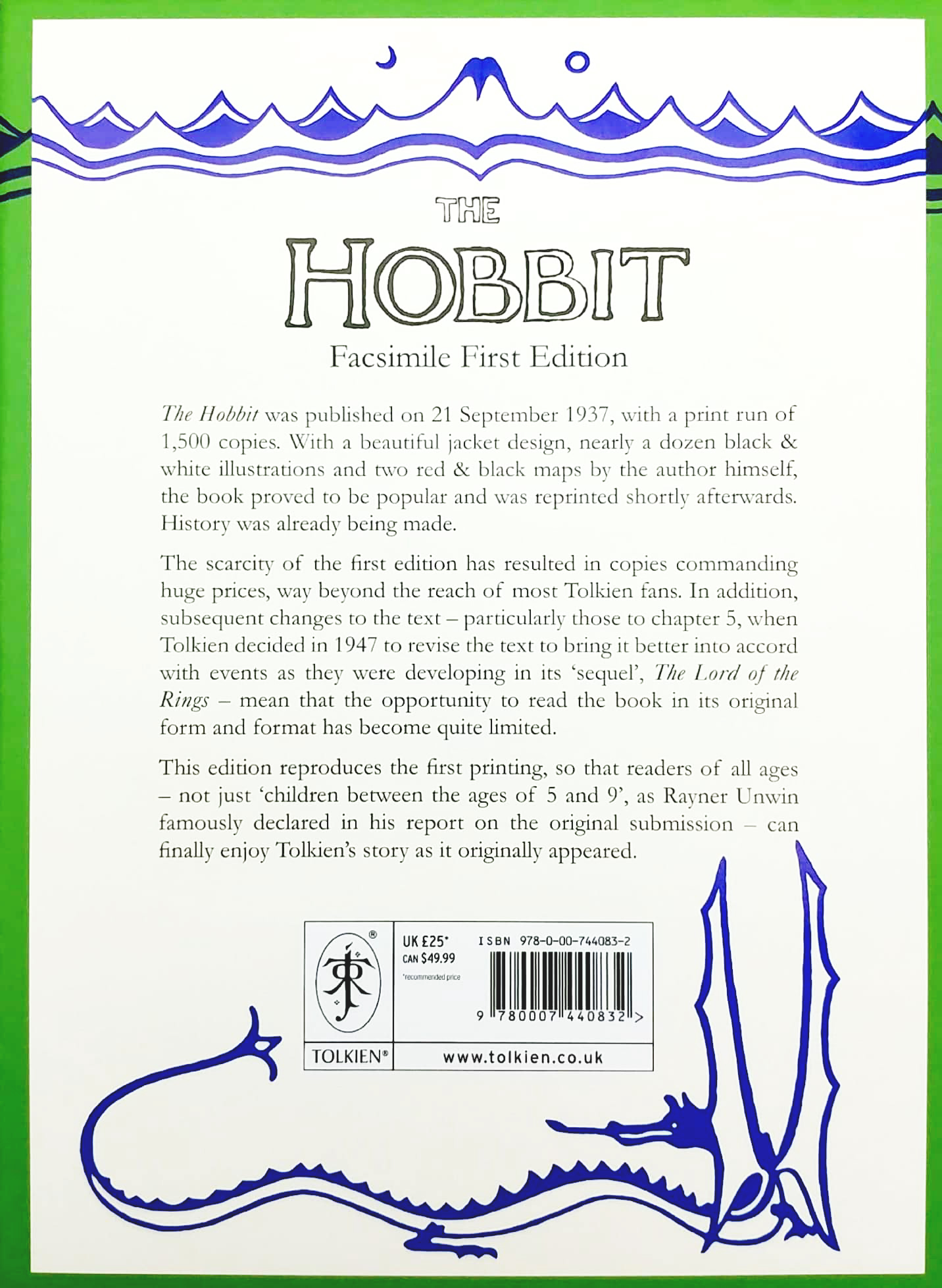 the hobbit facsimile first edition (80th anniversary edition) - Ảnh 8