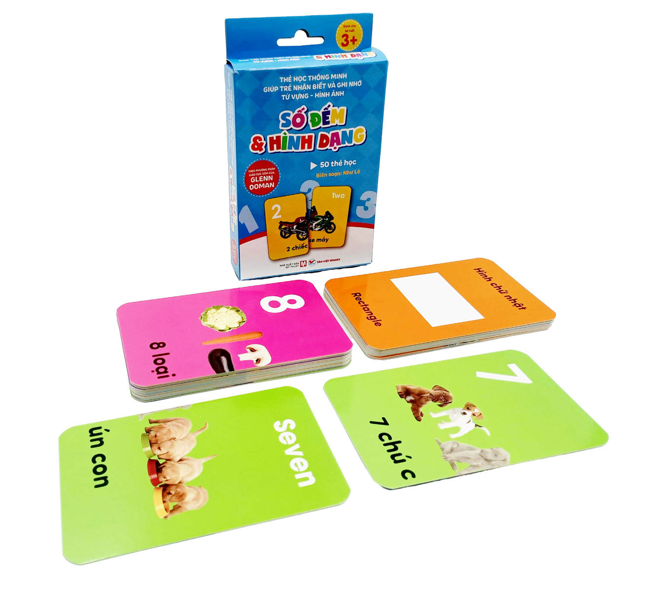 thẻ học thông minh giúp trẻ nhận biết và ghi nhớ từ vựng - hình ảnh - số đếm và hình dạng - Ảnh 5