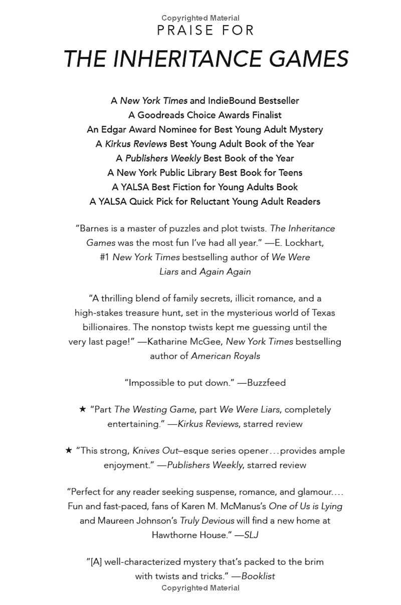 the inheritance games (book 1) - Ảnh 3